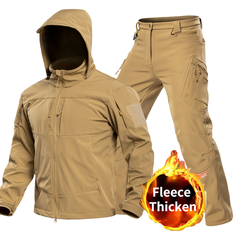Outdoor Camping Set - Outdoor Tactical Softshell Suit for Men