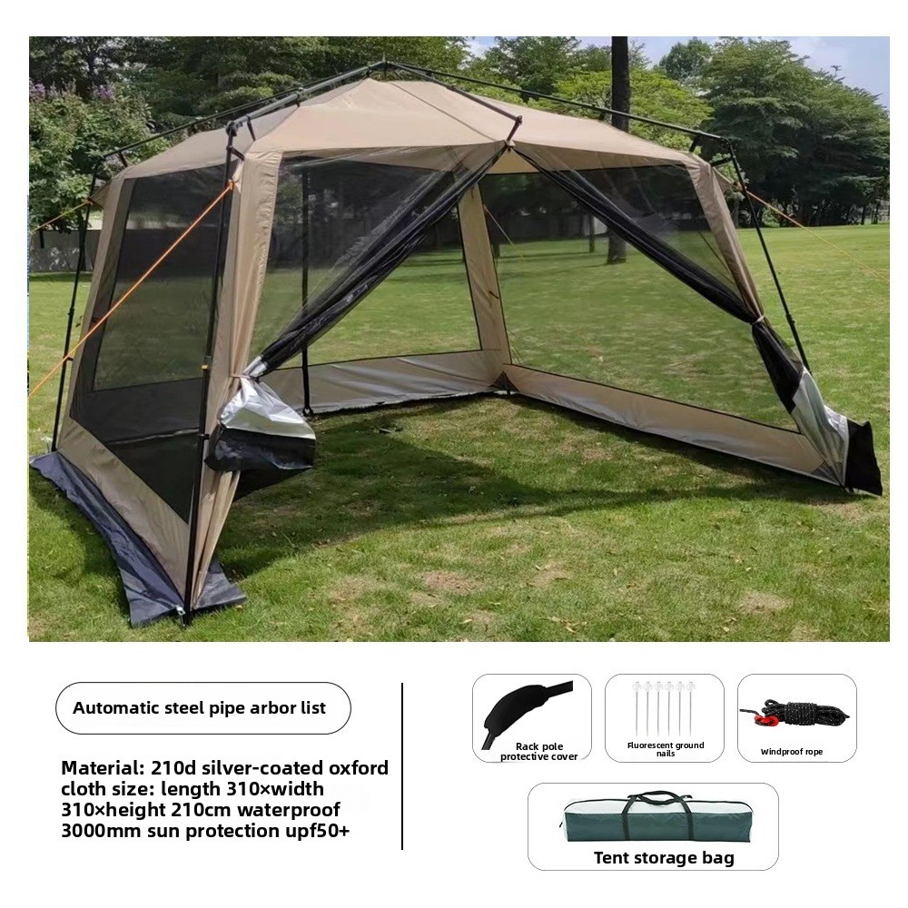 Outdoor Camping Mosquito Net - Automatic Tent Outdoor Aluminum Alloy Folding