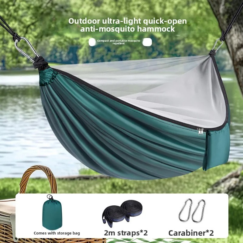 Outdoor Camping Mosquito Net - Lightweight Camping Hammock With Mosquito Net