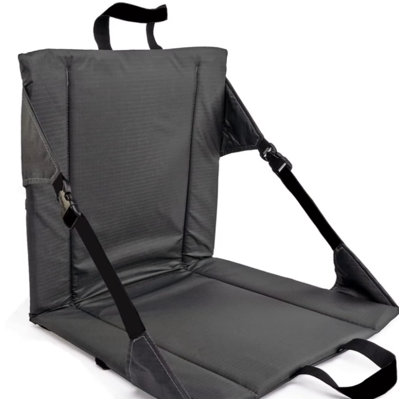 Outdoor Camping Recliner - Folding Stadium Chair Reclining Bleacher Seat