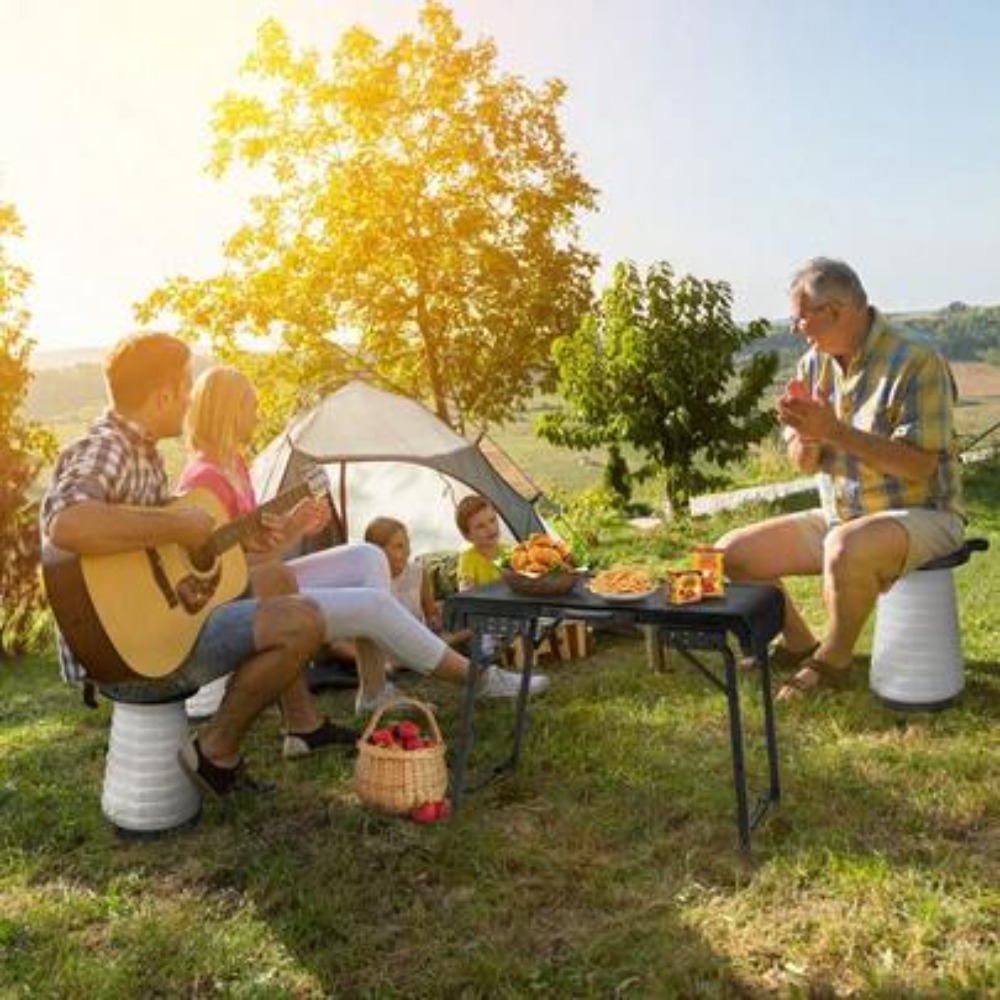 Outdoor Camping Gear - 3 Piece Folding Camping Table and