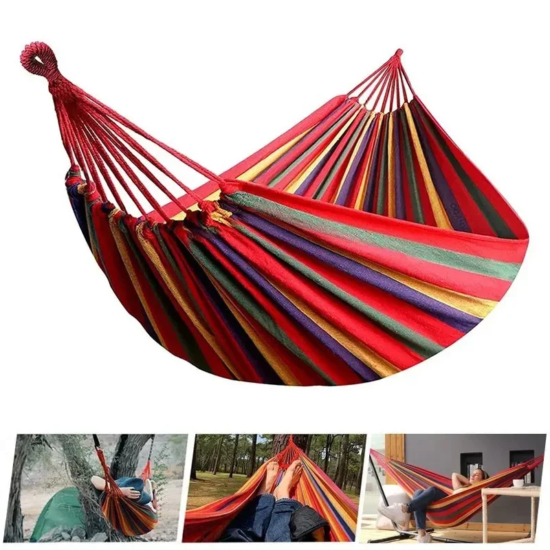 1pc Outdoor Canvas Hammock Cam - Camping Hammock 评论和价格