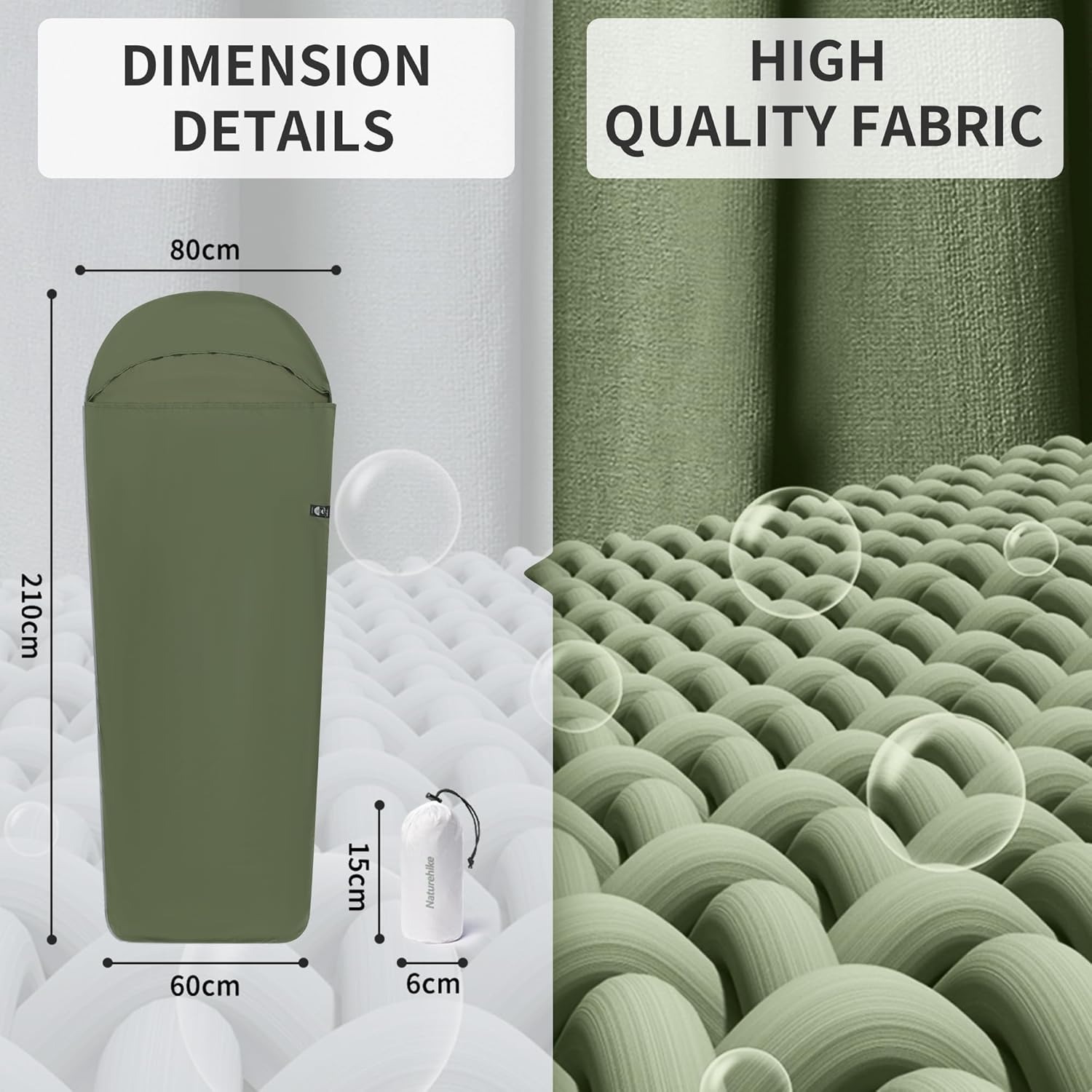 Naturehike Sleeping Bag Liner  - Ultralight Ground Sheet 评论和价格