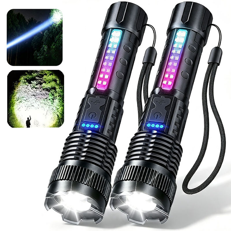 2pcs/set High Power LED Flashl - Outdoor Camping Glamping Share 评论和价格