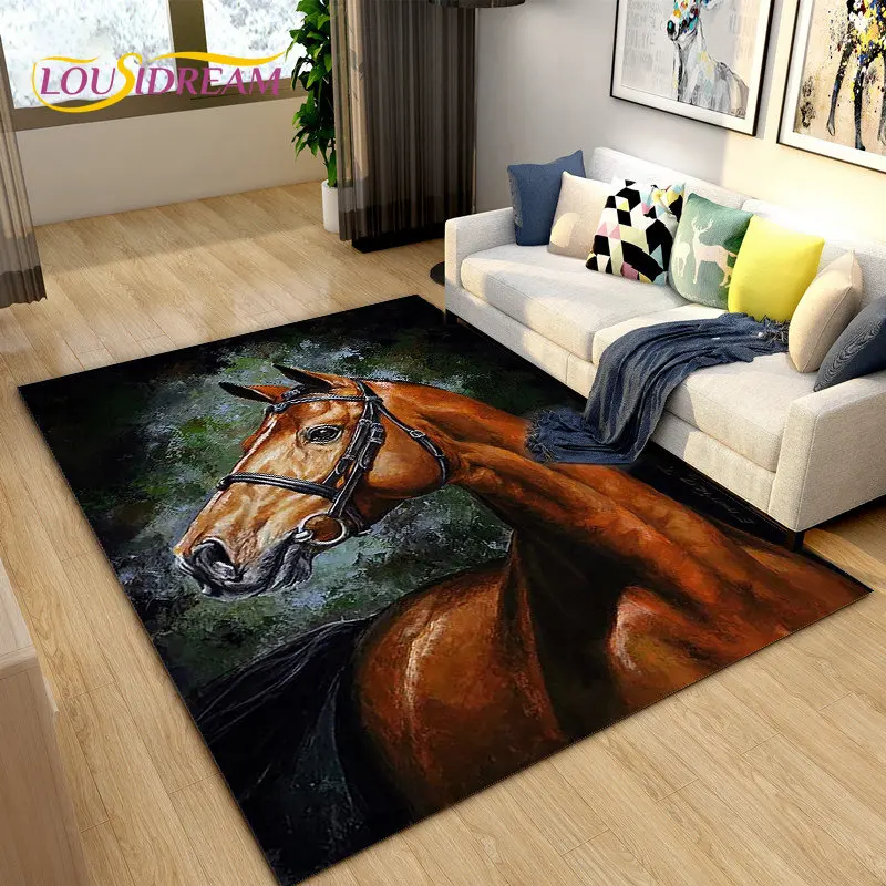 3D Light Luxury Modern Horse A - Outdoor Camping Mats Large 评论和价格