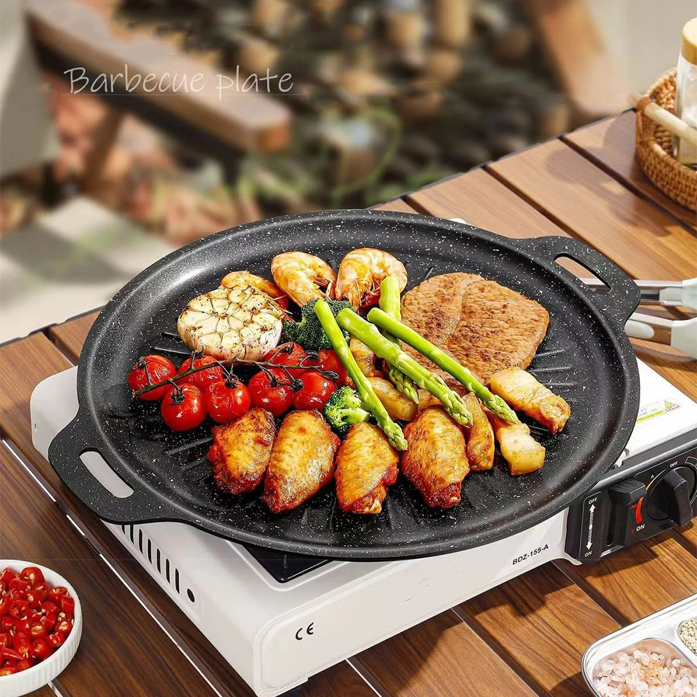 34CM Outdoor BBQ Grill Pan Non - Kitchen Outdoor Camping 评论和价格