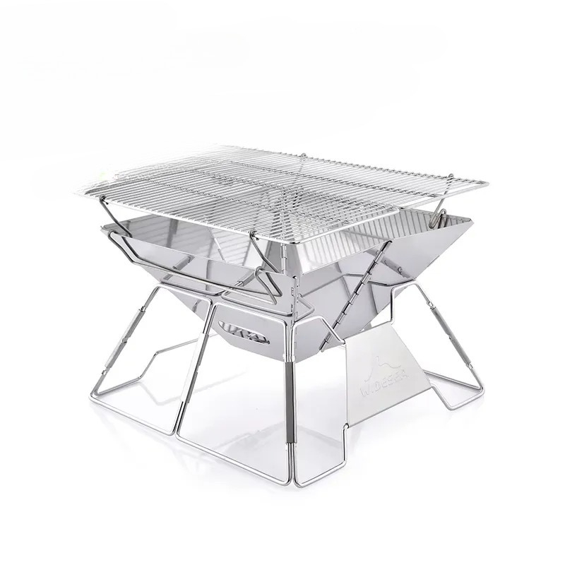 Outdoor Camping BBQ Grill, Wid - Outdoor Camping Wood Burning Stove 评论和价格