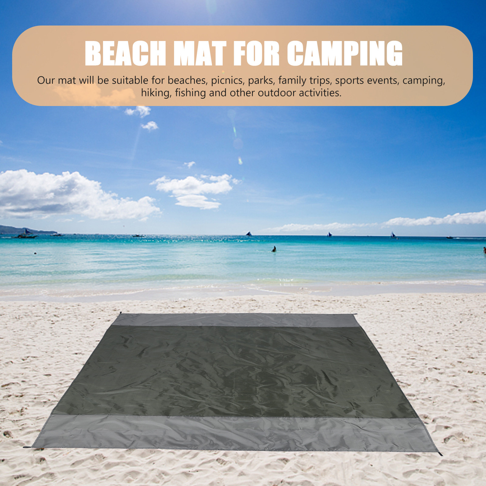 1Set Foldable Waterproof Picni - Outdoor Camping Mats Large 评论和价格