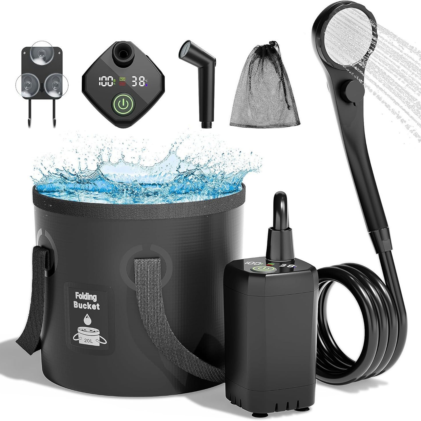 Portable Self-Priming Electric - Portable Camping Shower 评论和价格