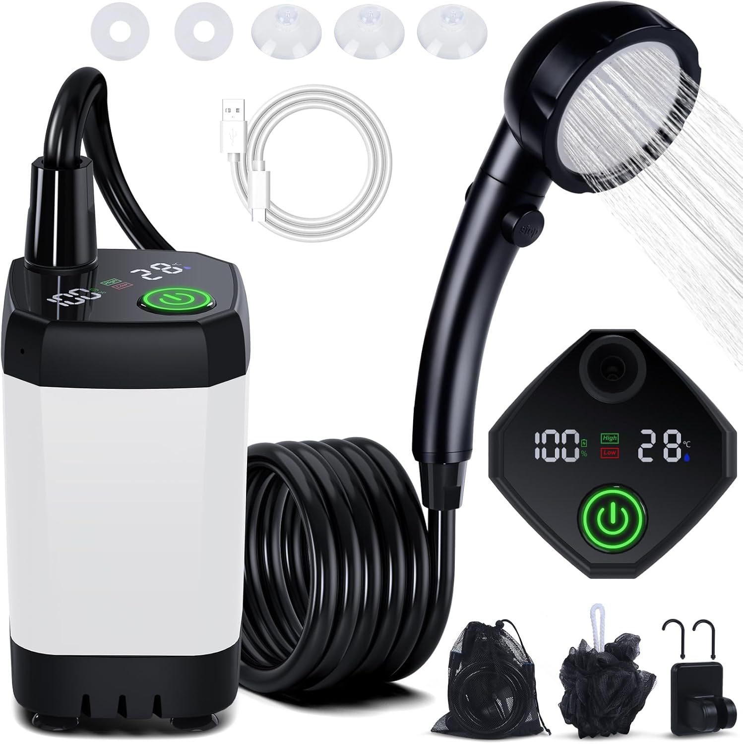 Portable Self-Priming Electric - Portable Camping Shower 评论和价格