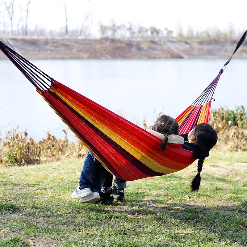 Canvas No Wooden Stick Hammock - Camping Hammock 评论和价格