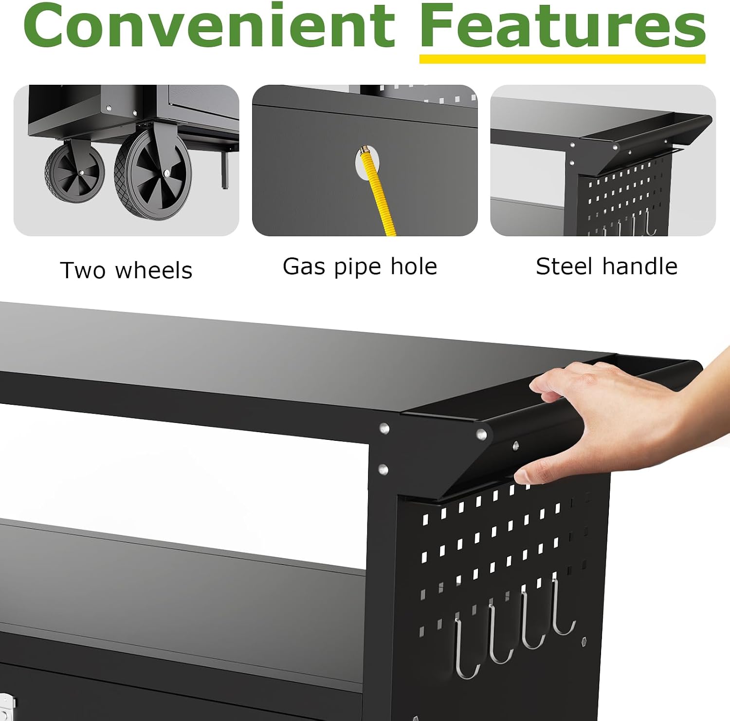 Outdoor Grill Cart Table With  - Kitchen Outdoor Camping 评论和价格