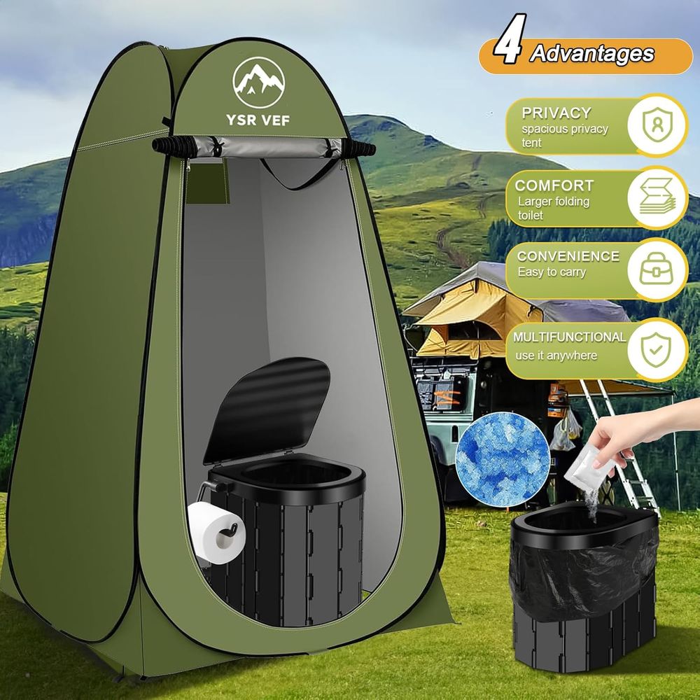 Portable Toilet Kit, Camping T - Outdoor Camp 评论和价格