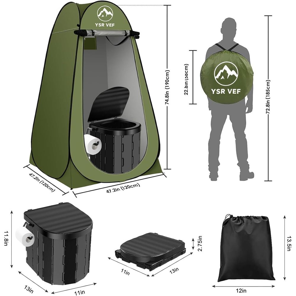 Portable Toilet Kit, Camping T - Outdoor Camp 评论和价格