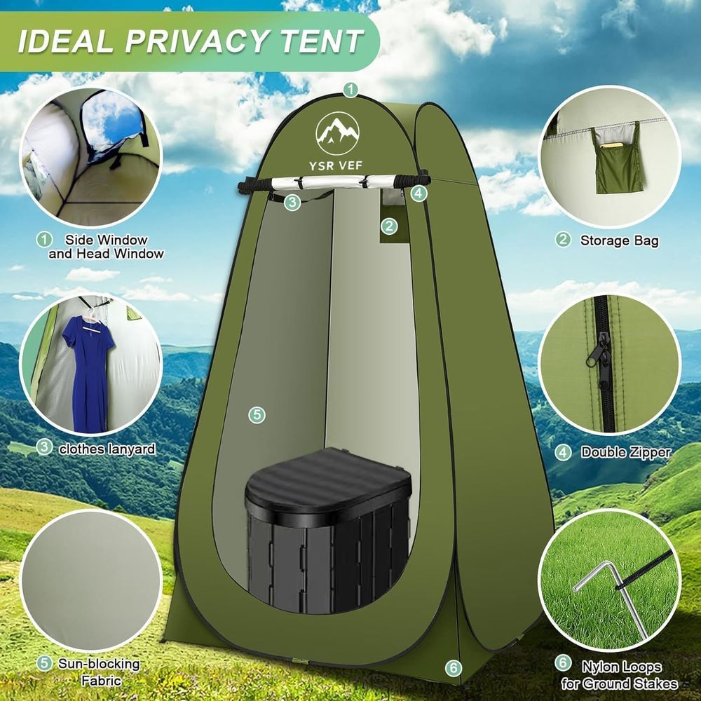 Portable Toilet Kit, Camping T - Outdoor Camp 评论和价格