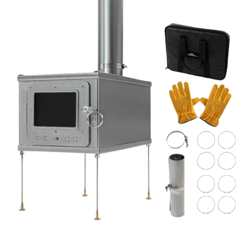 Foldable  Tent Stove Lightweig - Outdoor Camping Wood Burning Stove 评论和价格