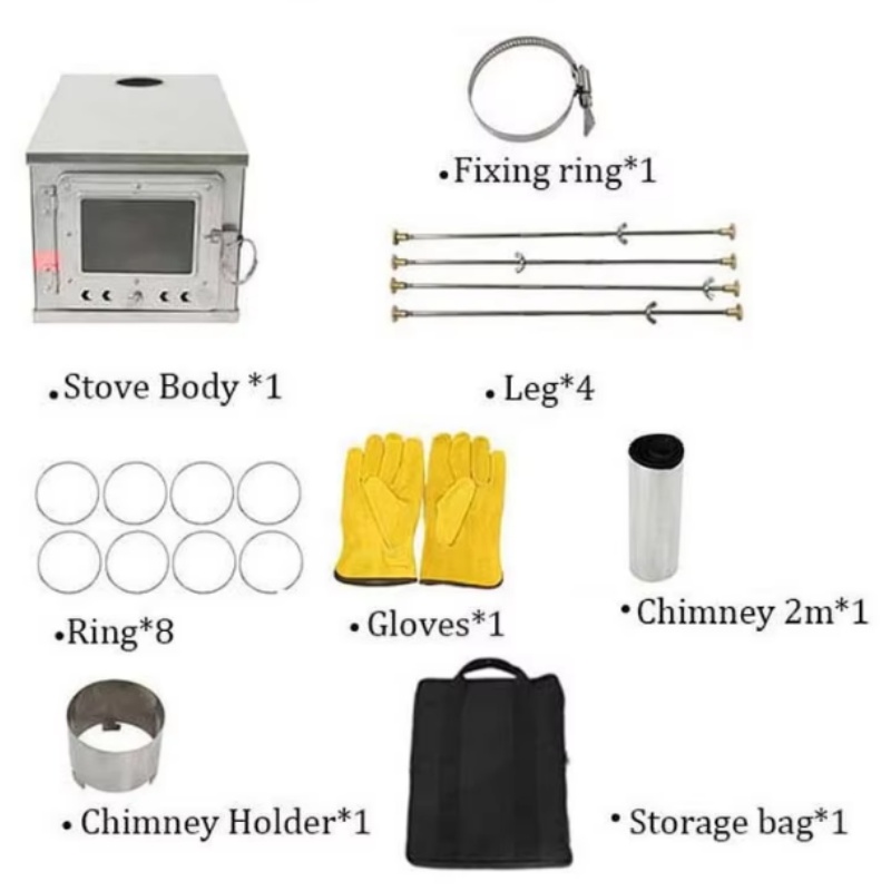 Foldable  Tent Stove Lightweig - Outdoor Camping Wood Burning Stove 评论和价格