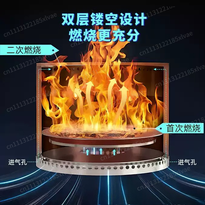 Large Stainless Steel Smokeles - Outdoor Camping Wood Burning Stove 评论和价格