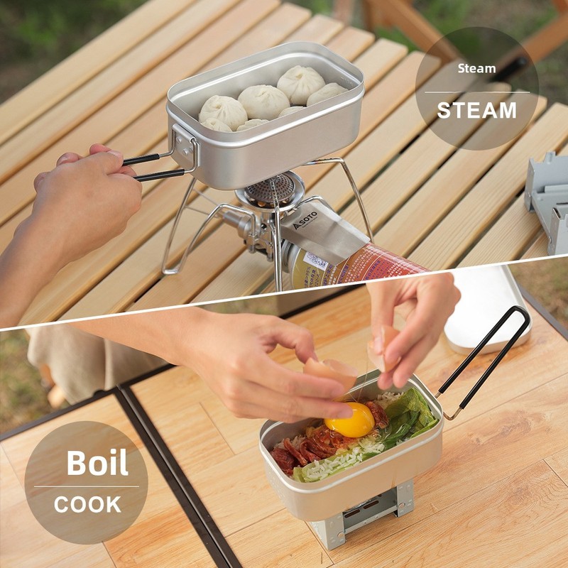 Japanese Aluminum Lunch Box Ou - Japanese Outdoor Camping 评论和价格