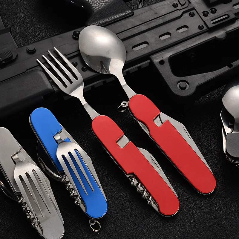 4 in 1 Folding Tableware Detac - Outdoor Camping Utensils 评论和价格