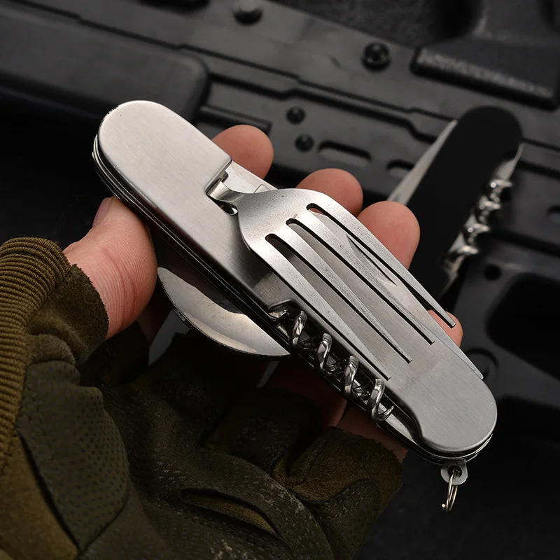 4 in 1 Folding Tableware Detac - Outdoor Camping Utensils 评论和价格