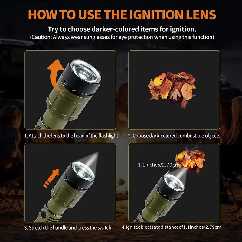 Ultra Powerful Flashlight Conc - Outdoor Camping Accessories 评论和价格