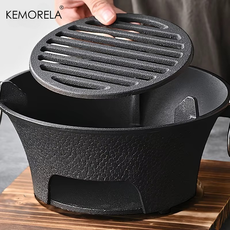 1Set Cast Iron Charcoal Stove  - Japanese Outdoor Camping 评论和价格