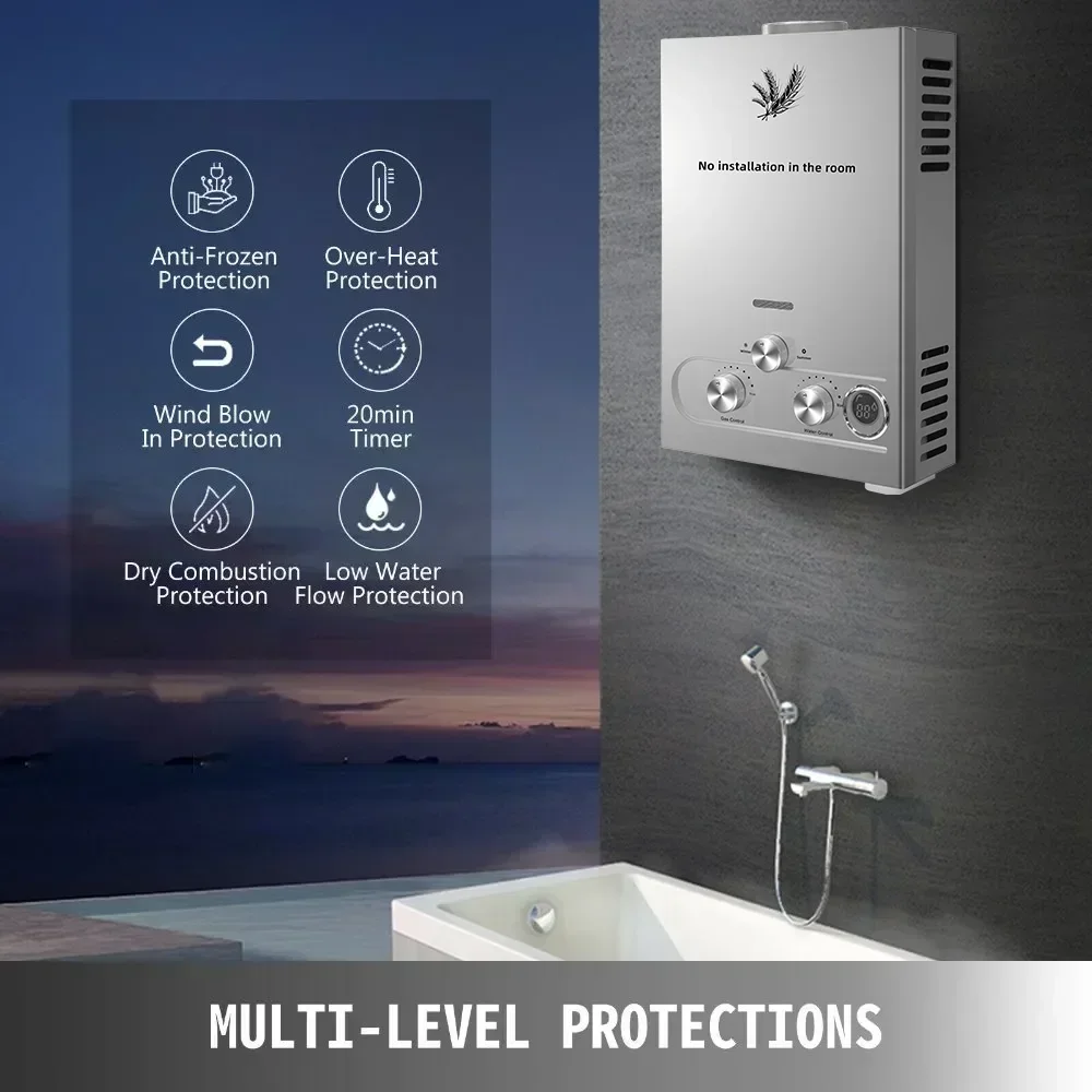 SIHAO 12L 16L 18L GPM LPG Gas  - Outdoor Camping Bathroom 评论和价格