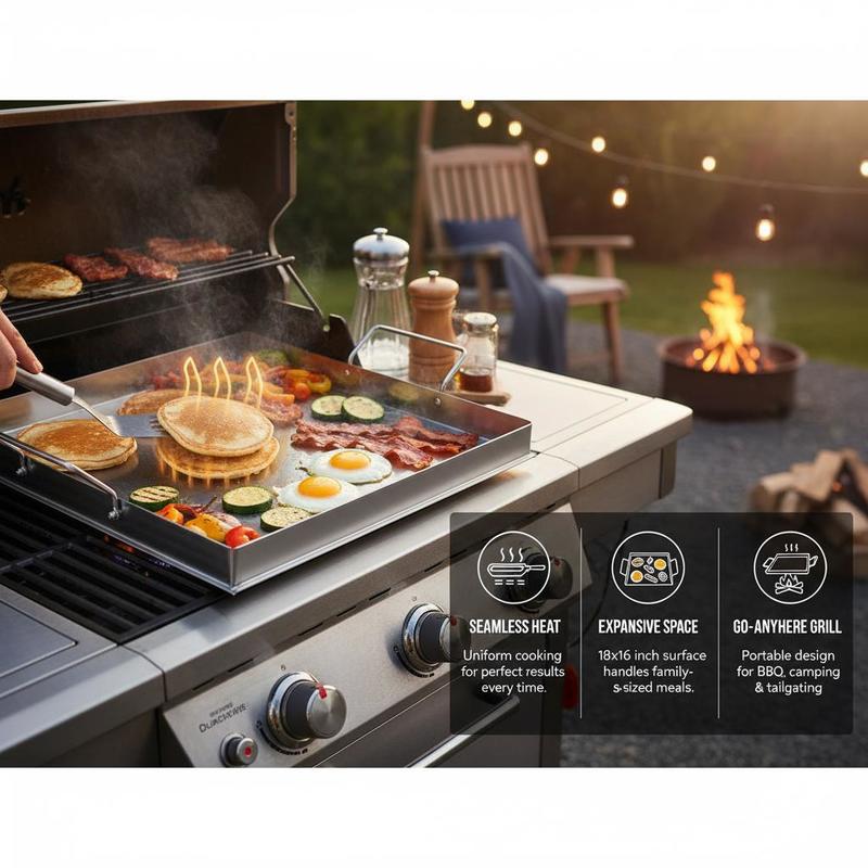 Universal Flat Top Griddle 18x - Kitchen Outdoor Camping 评论和价格
