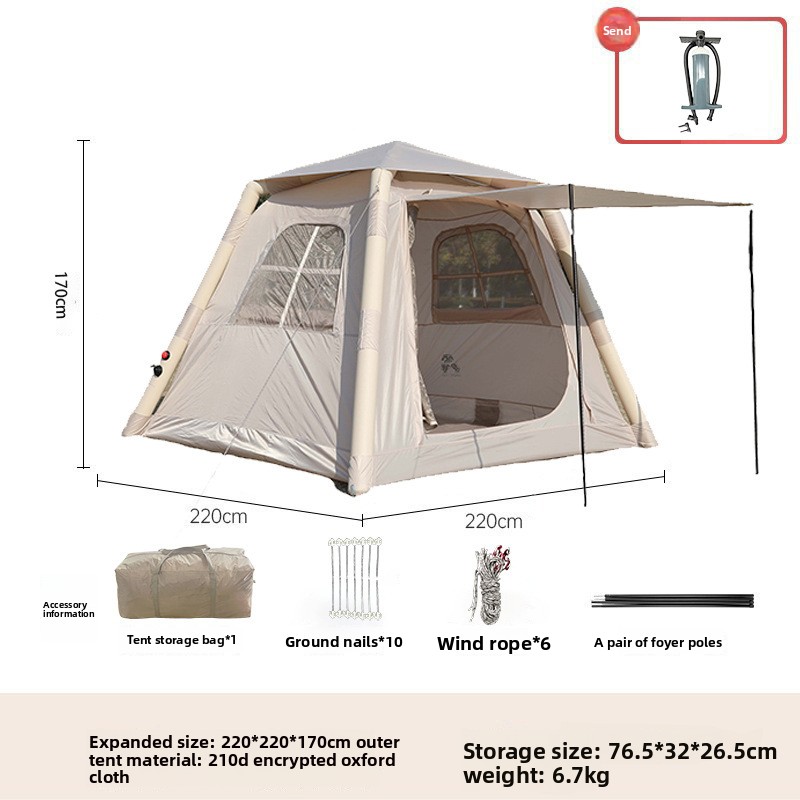 5㎡ Luxury Outdoor Air Tent Cam - Outdoor Camping Set 评论和价格
