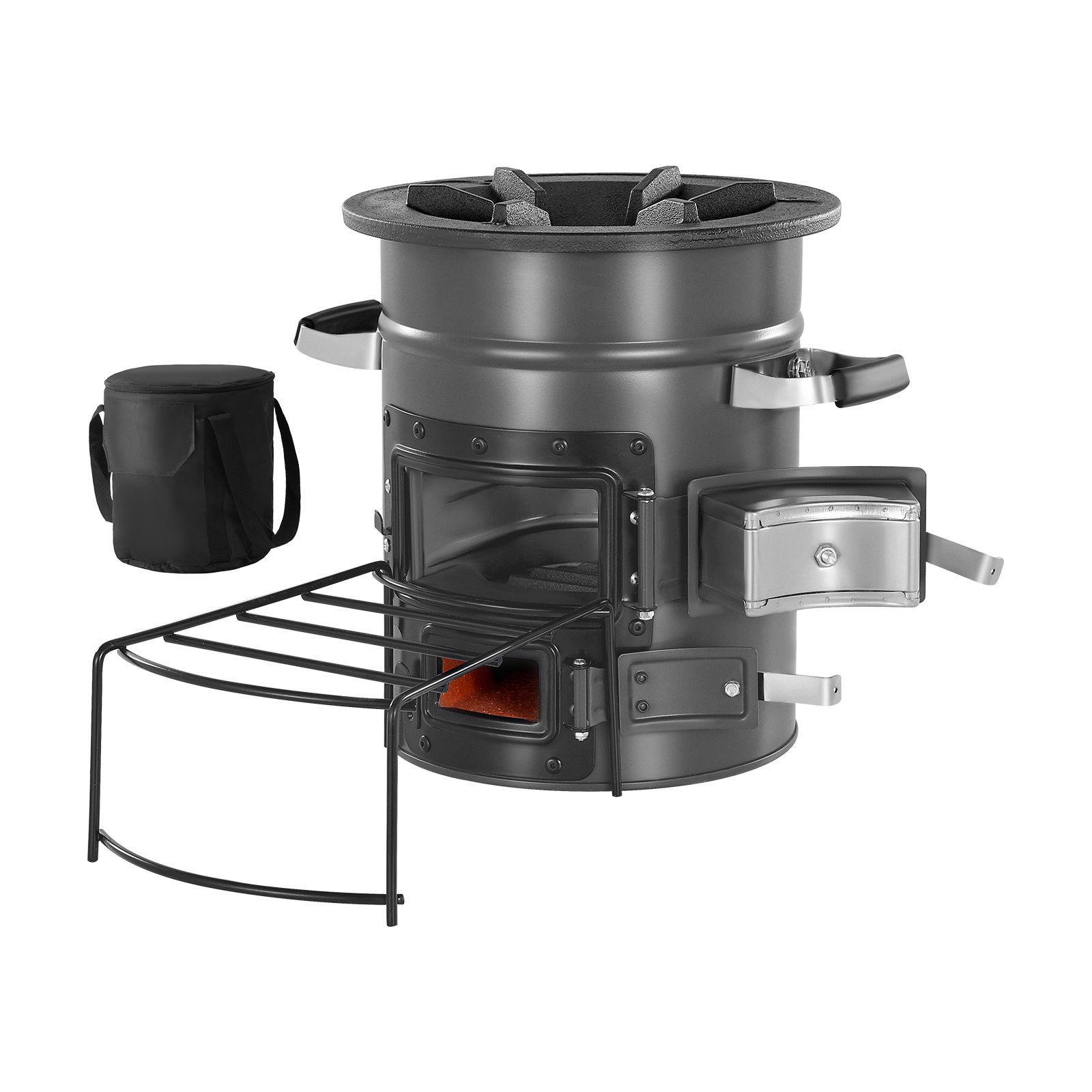 Camping Rocket Stove, Wood Bur - Outdoor Camping Wood Burning Stove 评论和价格