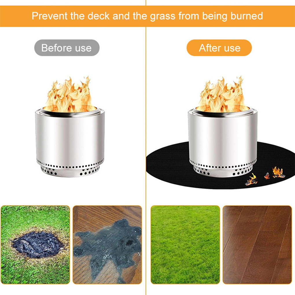 Fireproof mat double-sided bla - Kitchen Outdoor Camping 评论和价格