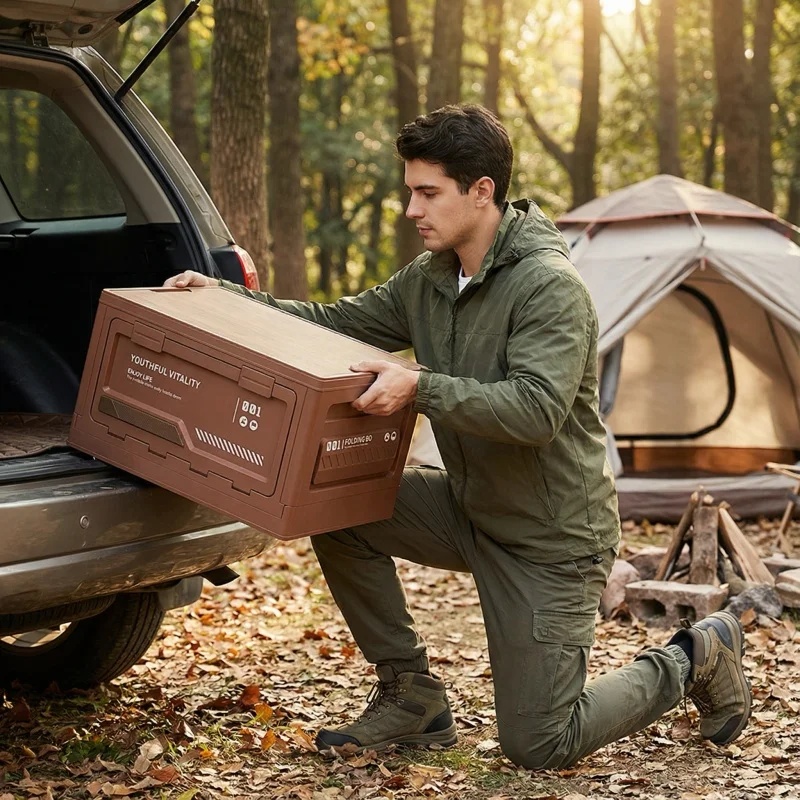 Outdoor Storage Box Camping Fo - Outdoor Camping Folding Storage Box 评论和价格