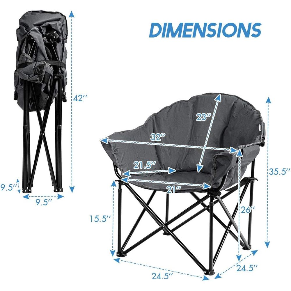 Oversized Cushioned Moon Sauce - Outdoor Oversized Camping Chair 评论和价格