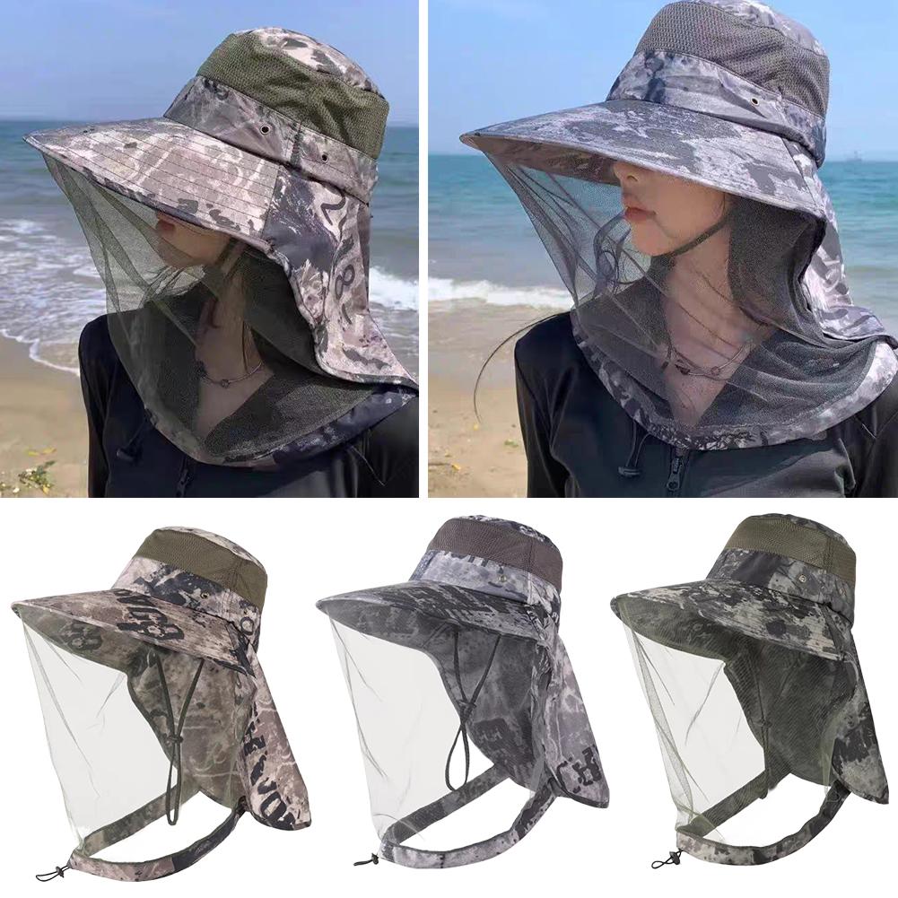 Mosquito Hat Mesh Net Face Nec - Outdoor Camping Mosquito Net 评论和价格