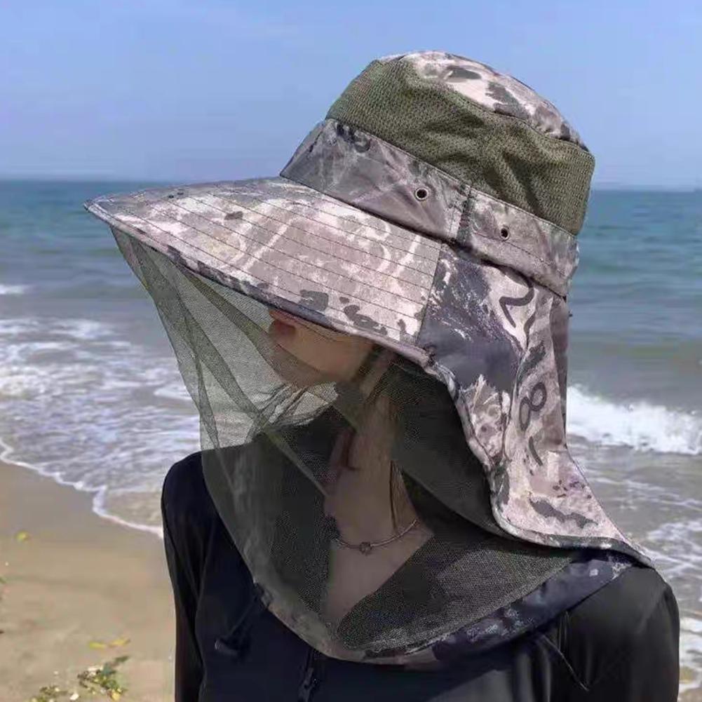 Mosquito Hat Mesh Net Face Nec - Outdoor Camping Mosquito Net 评论和价格