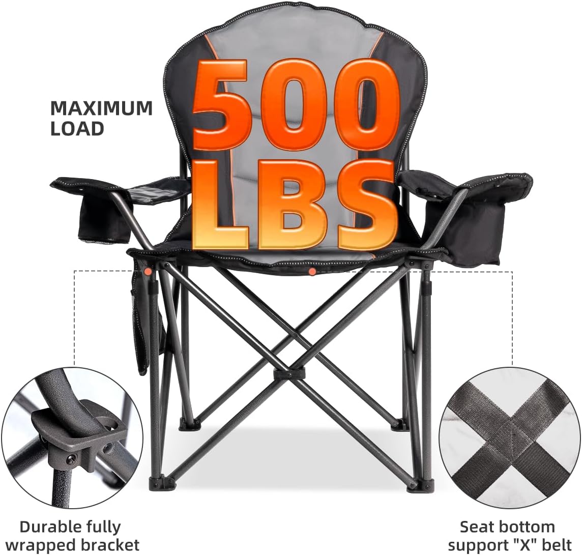 Oversized Folding Camping Chai - Outdoor Oversized Camping Chair 评论和价格