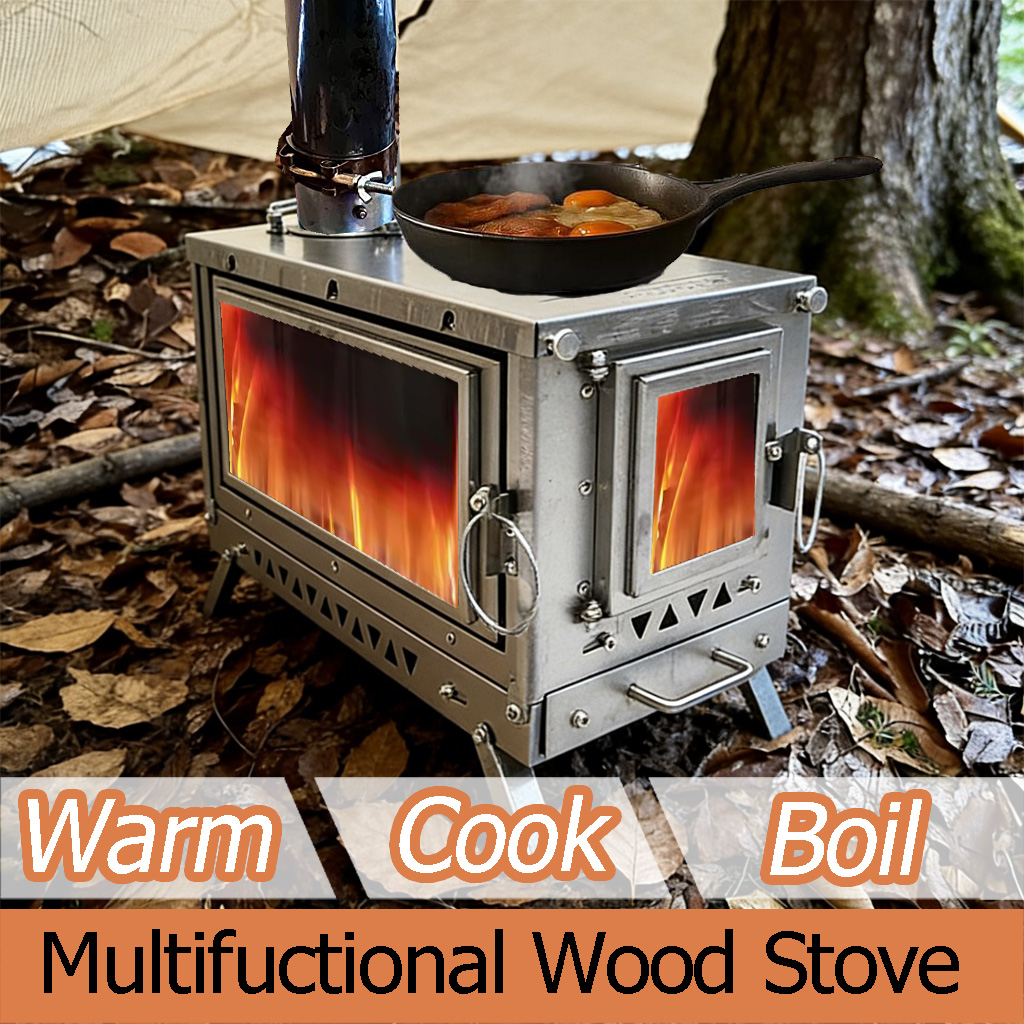 DANCHEL T3 Titanium Tent Stove - Outdoor Camping Wood Burning Stove 评论和价格