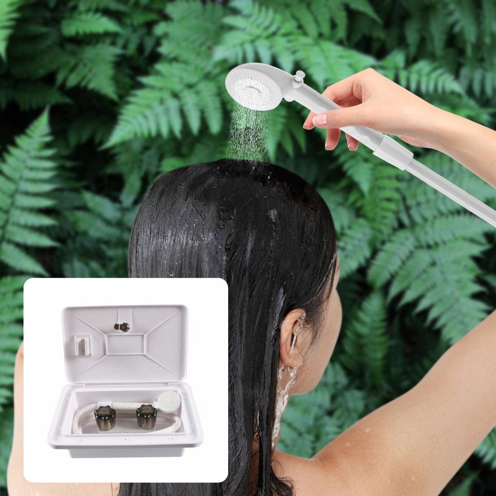 RV Exterior Shower Box Compact - Outdoor Camping Gear 评论和价格