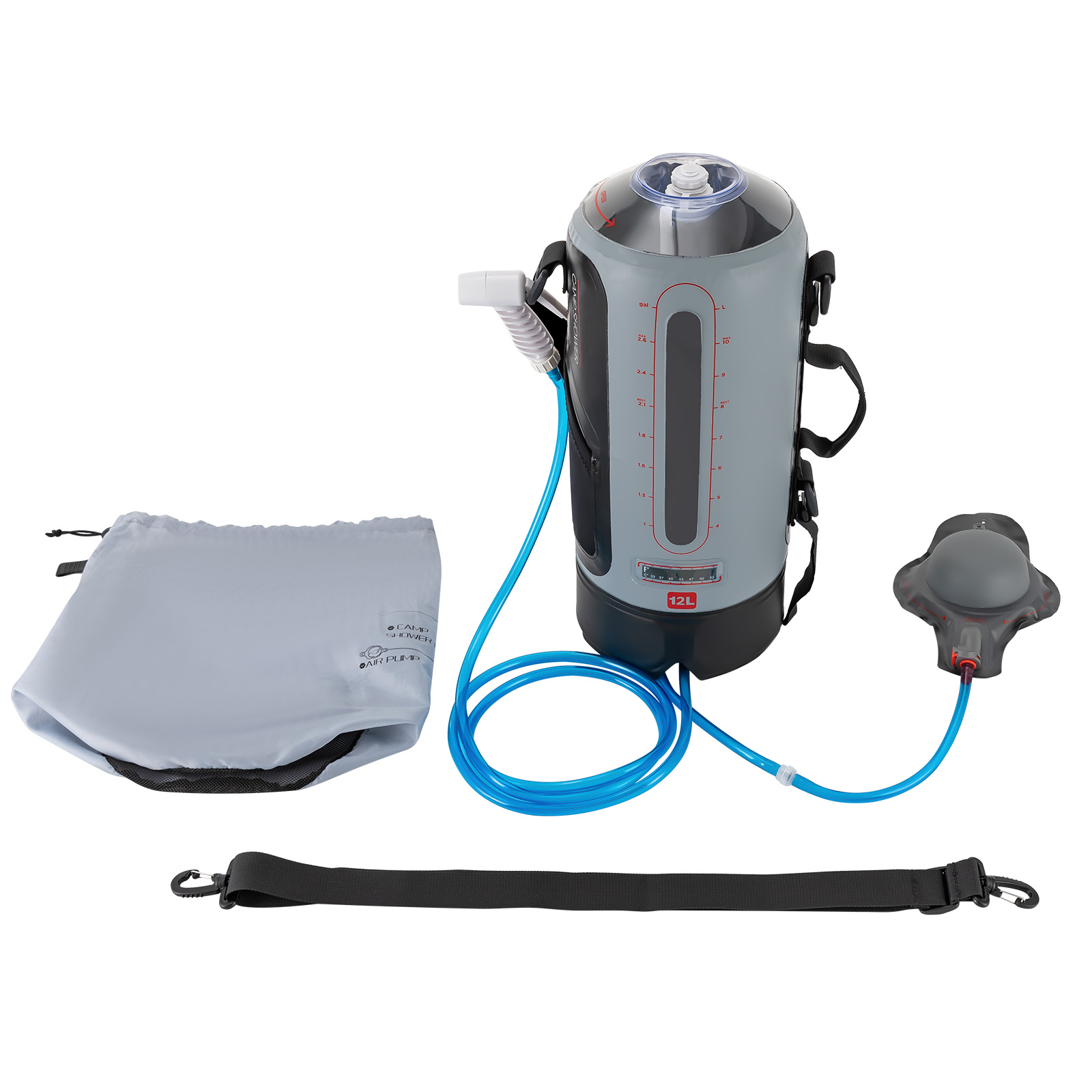 12L Camping Shower Solar Showe - Portable Camping Shower 评论和价格