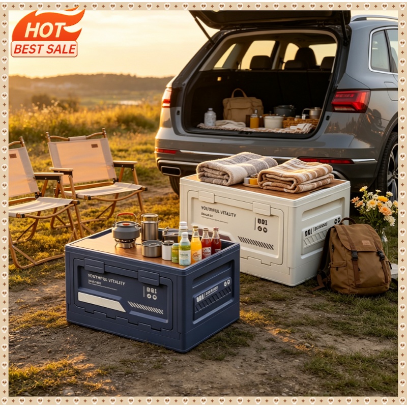 Outdoor Storage Box Camping Fo - Outdoor Camping Folding Storage Box 评论和价格
