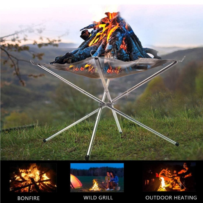Outdoor BBQ Bonfire Rack Porta - Outdoor Camping Wood Burning Stove 评论和价格