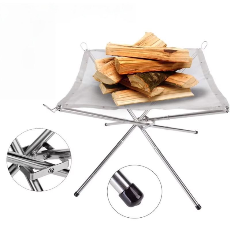 Outdoor BBQ Bonfire Rack Porta - Outdoor Camping Wood Burning Stove 评论和价格