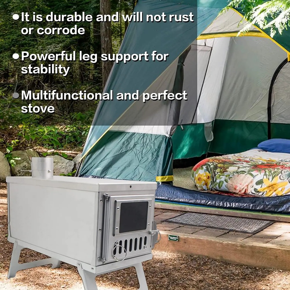 Outdoor Heater Tent Stove Port - Outdoor Camping Wood Burning Stove 评论和价格
