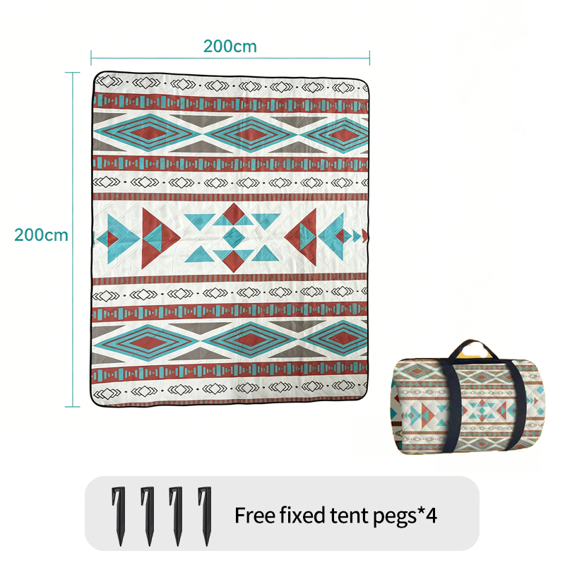 200x300 Boho Geometric Picnic  - Outdoor Camping Mats Large 评论和价格