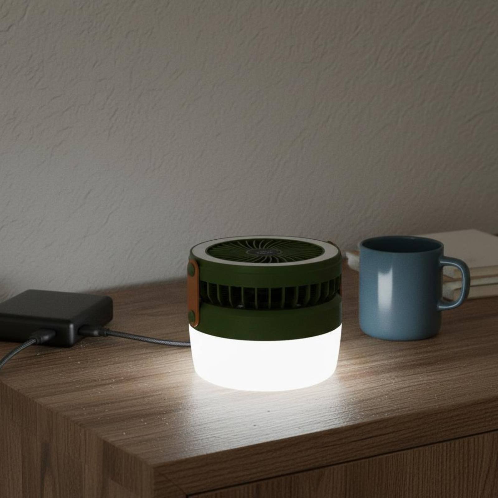 Solar Camping Fan Lantern Fold - Outdoor Camping Gear 评论和价格