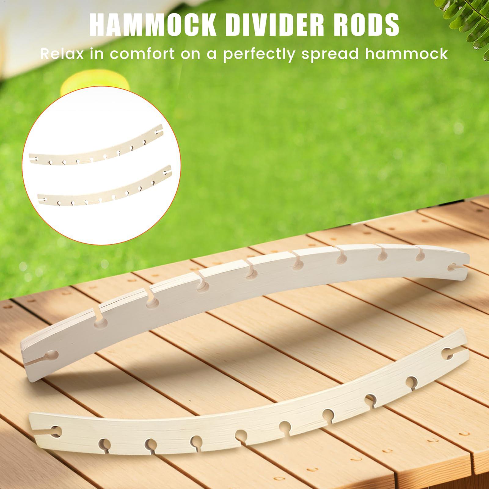 2 Pieces 10-Hole Wooden Hammoc - Camping Hammock 评论和价格