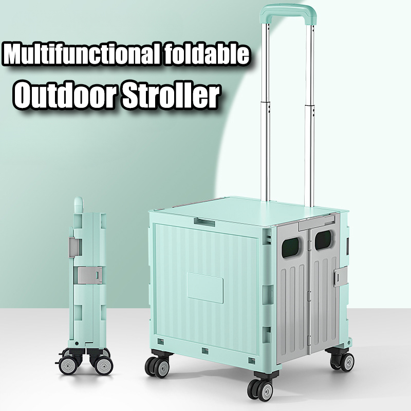 Multifunctional Camping Trolle - Outdoor Camping Folding Storage Box 评论和价格