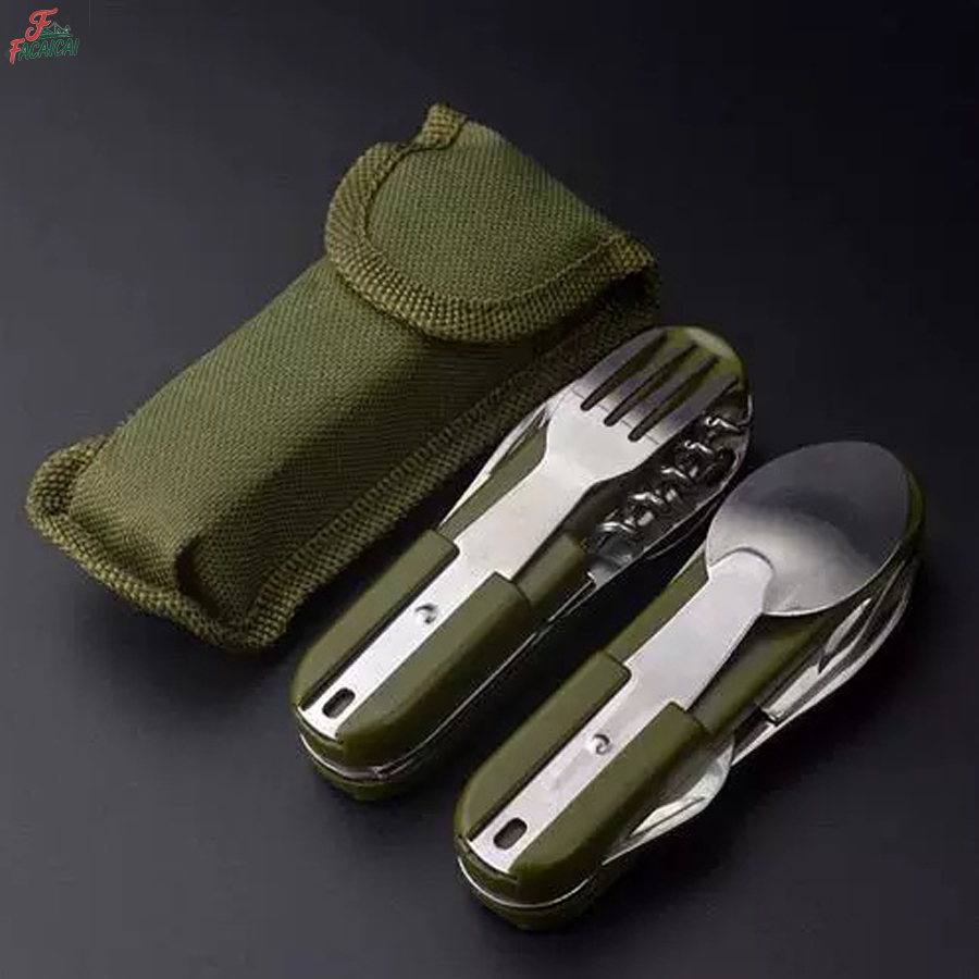 Camping Gear 5-in-1 Stainless  - Outdoor Camping Utensils 评论和价格