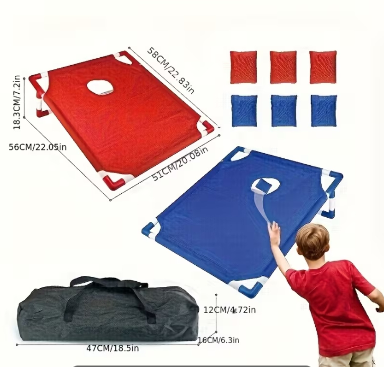 Corn Hole Game Set Includes 2  - Outdoor Camping Games For Adults 评论和价格